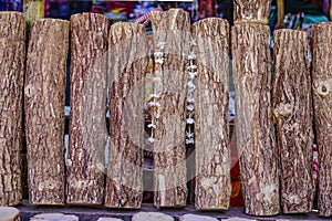 Thanaka wood for sale at rural market
