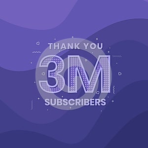 Thank you 3000000 subscribers 3m subscribers celebration