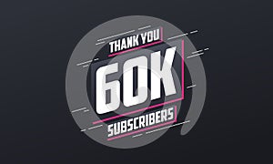 Thank you 60000 subscribers 60k subscribers celebration