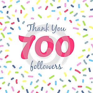 Thank you 700 followers network post