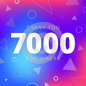 Thank you 7000 followers network post