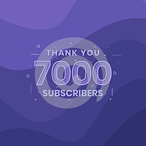 Thank you 7000 subscribers 7k subscribers celebration