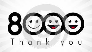 Thank you 8000 followers numbers.