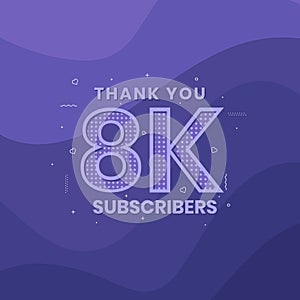 Thank you 8000 subscribers 8k subscribers celebration