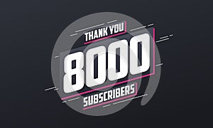 Thank you 8000 subscribers 8k subscribers celebration