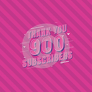 Thank you 900 Subscribers celebration, Greeting card