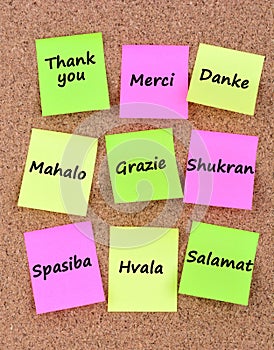 Thank you in different languages