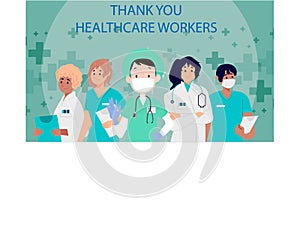 Thank you, doctors, nurses, and all healthcare workers