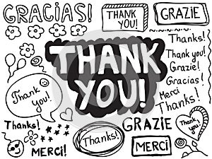 Thank you doodle photo