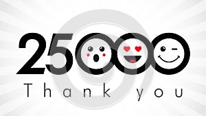 Thank you 25000 followers numbers.
