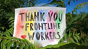 Thank You Frontline Workers - Acknowledgment