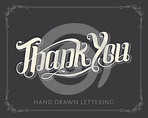 Thank You hand drawn lettering