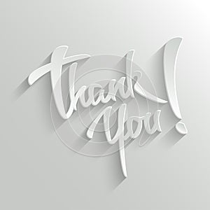 Thank You lettering Greeting Card