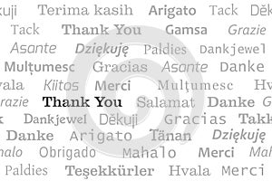 Thank you many languages seamless pattern
