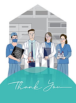 Thank you message to the medical team.