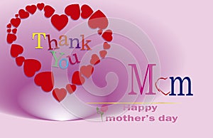 Thank you Mom, happy mothers day photo