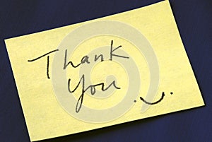 A Thank You note