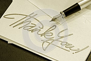 Thank you note photo