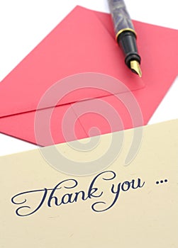 Thank you note