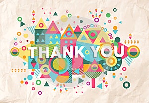 Thank you quote poster design background