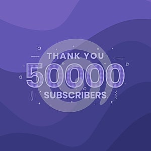 Thank you 50000 subscribers 50k subscribers celebration photo