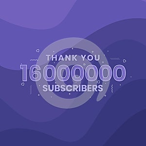 Thank you 16000000 subscribers 16m subscribers celebration