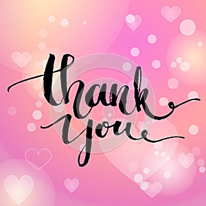 Thank you. Vector typography design for cards