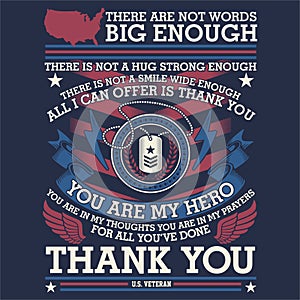 Thank You Veteran - American you are my hero