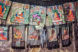 Thankas - Buddhist religious paintings on silk