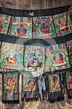 Thankas - Buddhist religious paintings on silk