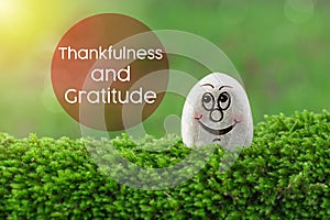 Thankfulness and gratitude photo