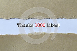 Thanks 1000 likes