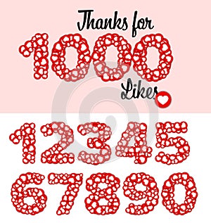 Thanks for 1000 likes status