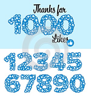 Thanks for 1000 likes status