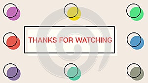 Thanks for watching Animated text with designed background