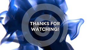 Thanks for watching - ink drop title video animation