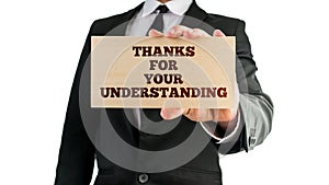 Thanks For Your Understanding photo