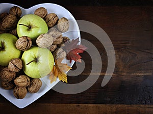 Thanksgiving Autumn Fall harvest fruits and nuts