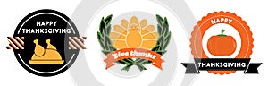 Thanksgiving badges