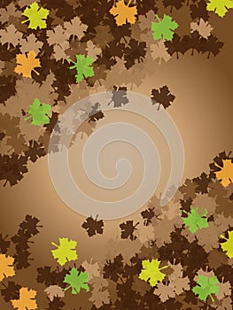 Thanksgiving brown background frame leafs