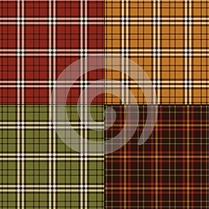 Thanksgiving colors plaids