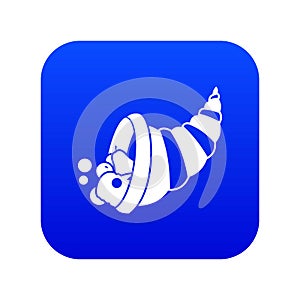 Thanksgiving cornucopia icon digital blue