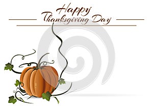 Thanksgiving Day card. Autumn background. Happy Thanksgiving