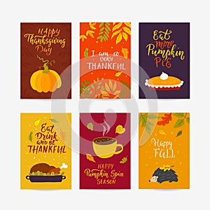 Thanksgiving day greeting card, flyer, banner, poster
