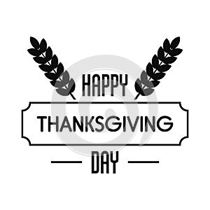 Thanksgiving day logo, simple style