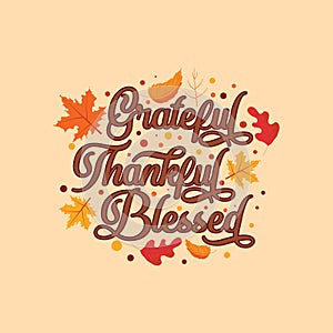 Thanksgiving Day vector Typographic t-shirt design. photo