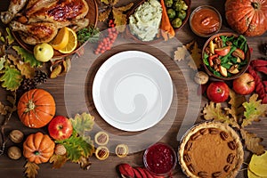 Thanksgiving dinner background