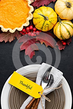 Thanksgiving dinner invitation concept