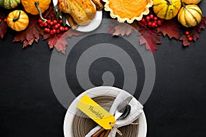 Thanksgiving dinner invitation or flyer template