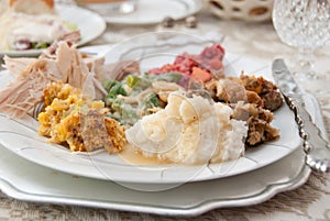 Thanksgiving Dinner Plate